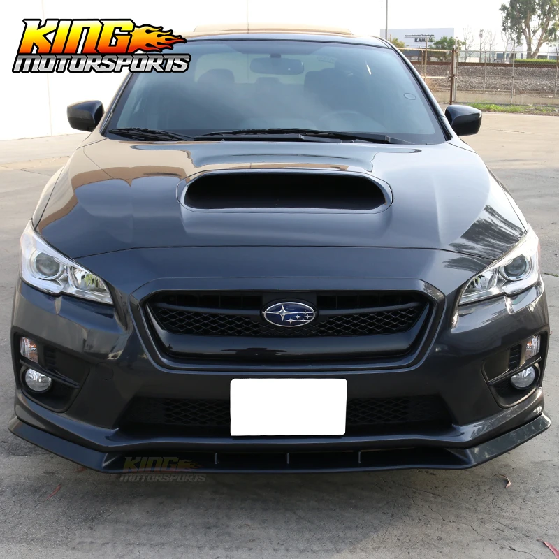 Se adapta a 2015-2019 Subaru Impreza WRX STI MP estilo parachoques delantero labio Spoiler ABS negro sin pintar