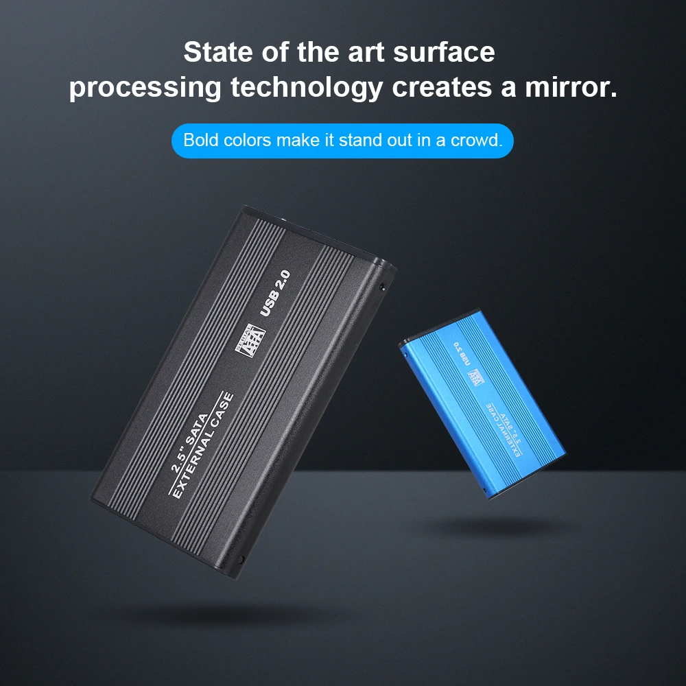 2.5 Inch HDD Case Converter Adapter External Case 4TB USB2.0 to SATA HDD Hard Disk Drive Box External HDD Enclosure for Notebook