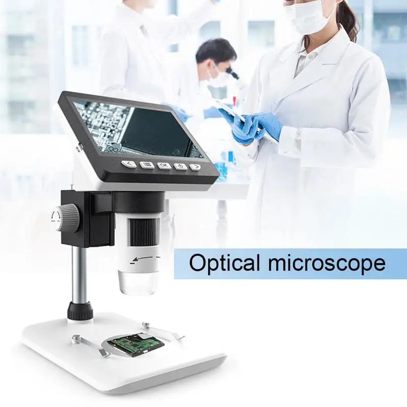 

1080P HD LCD Electron Microscope Industrial Desktop With Screen 1000x Digital Microscope LCD Soldering Microscope