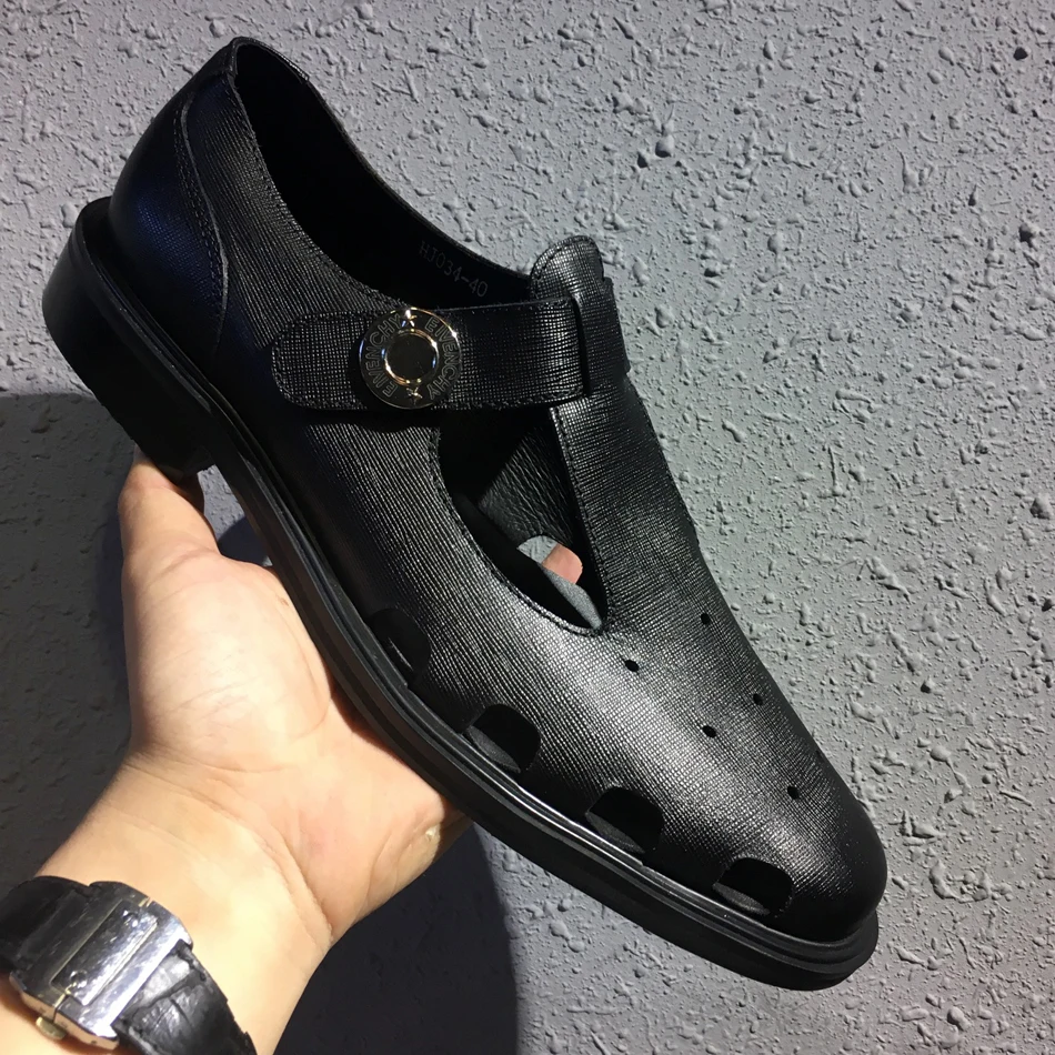 Zapatos Hebilla 2018 Para Corte Hombre Formal Negocios A Mano Cuero Vintage De Hechos Estilo Vestir wYFRqx4Y