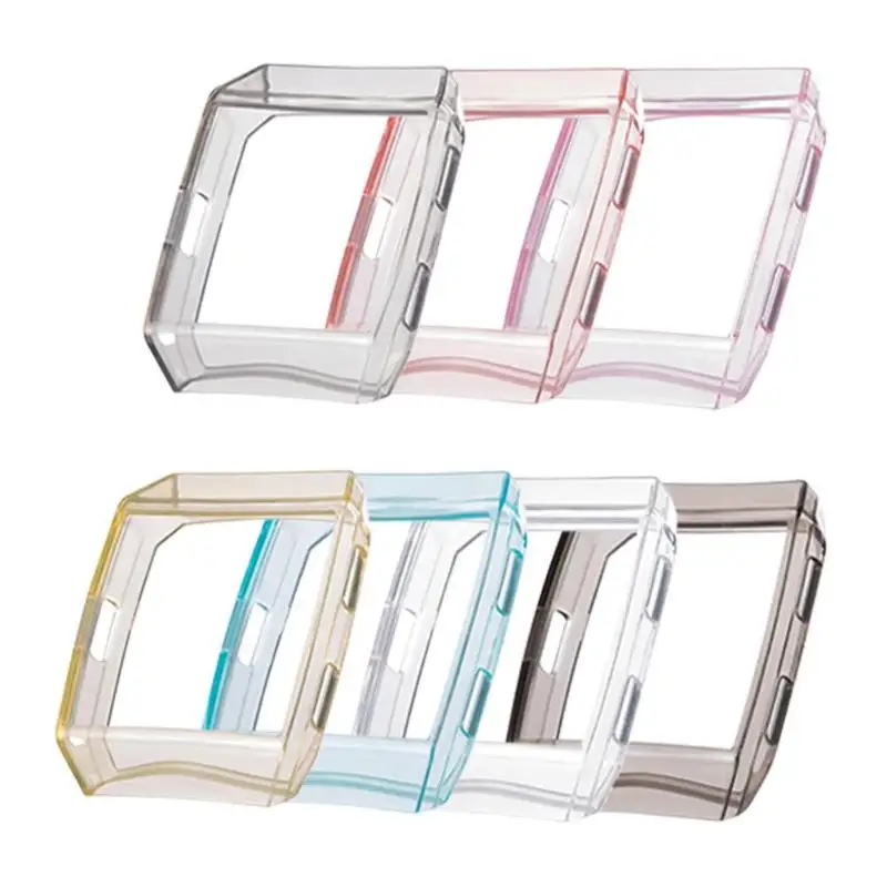 

Replacement Silicone Frame Skin Case Cover Protective Shell for Fit bit Ionic Smart Watch Easy Snap on/off Installation