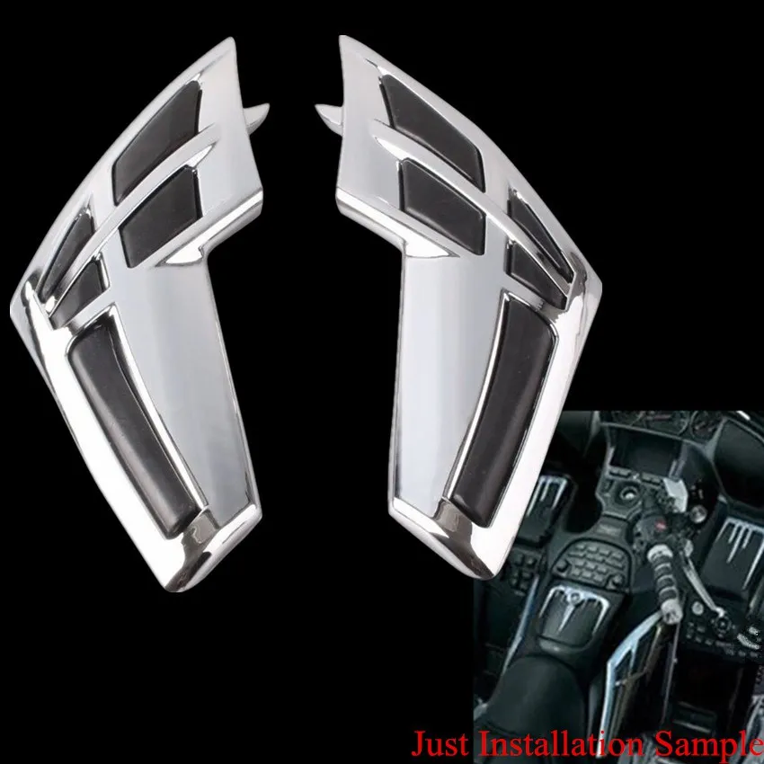

Fairing Tank Trim with Knee Pads For Honda Gold Wing GL1800 2001-2011 02 03 04 05 06 07 08 09 10 Chrome