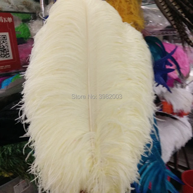 10 Pcs 45-50 cm/18-20 inch Black Wedding Ostrich Feathers Crafts Large DIY  Plume