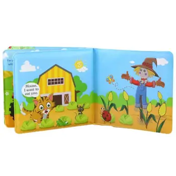

Tear-resistant Waterproof Cloth Book EVA Bath Book Puzzle Early Education Built-in Baby Literacy Toy Baby Early Education Book