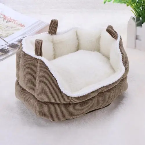 

17 X 13 X 10 cm Pet Sofa Cat Beds Waterproof Bottom Soft Fleece Warm Cat Bed House Petshop Dropshipping cama perro