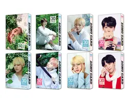 30 шт./компл. k-pop Bangtan для мальчиков альбом LOMO карты новый модный бумажный фото карта HD Фотокарта