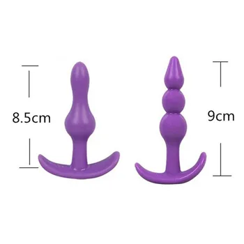Erotic Silicone G Spot Vibrator Anal Beads Plug Sex Product Sets Clitoris Stimulator Anus Massager Adult Sex Toy For Women Men 4