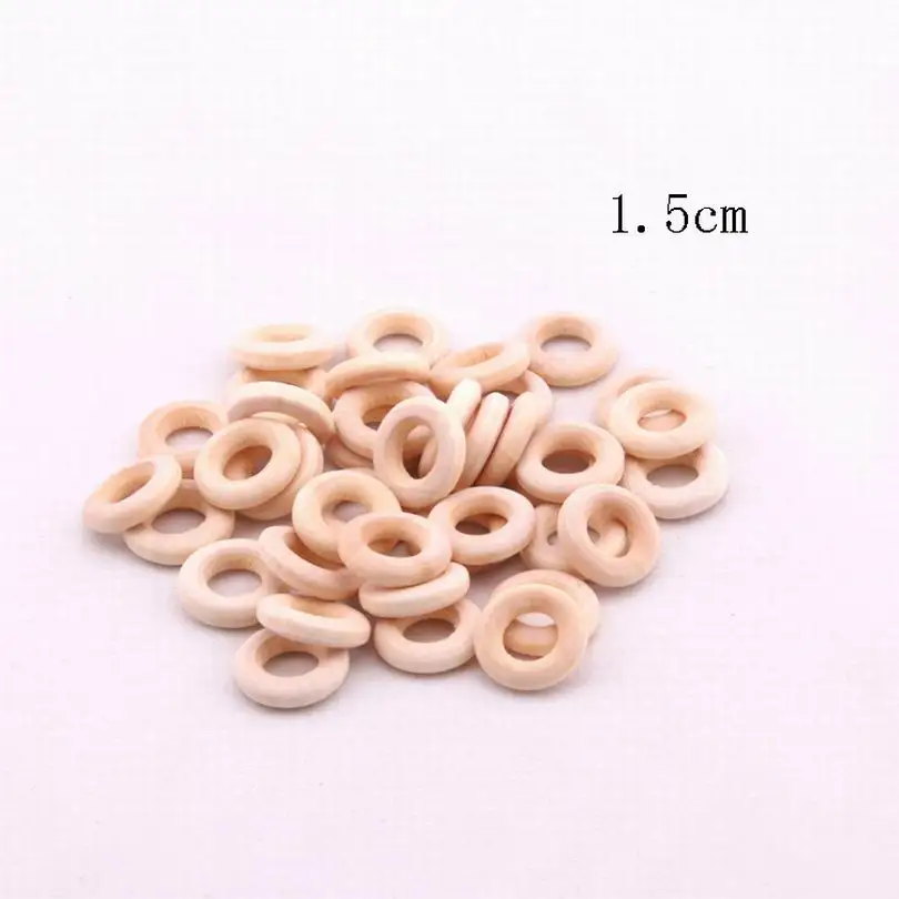 

Wholesale Newly DIY Wooden Beads Connectors Circles Rings Beads Unfinished Natural Wood Lead-Free Beads 1.5CM-10CM