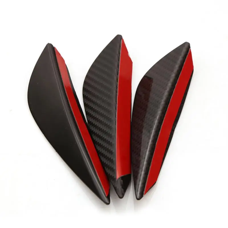 

4 PCS Car Modification General Purpose Decorative Wind Knife Spoiler Crescent Blade Spoiler Crescent Blade Anti Collision Paste