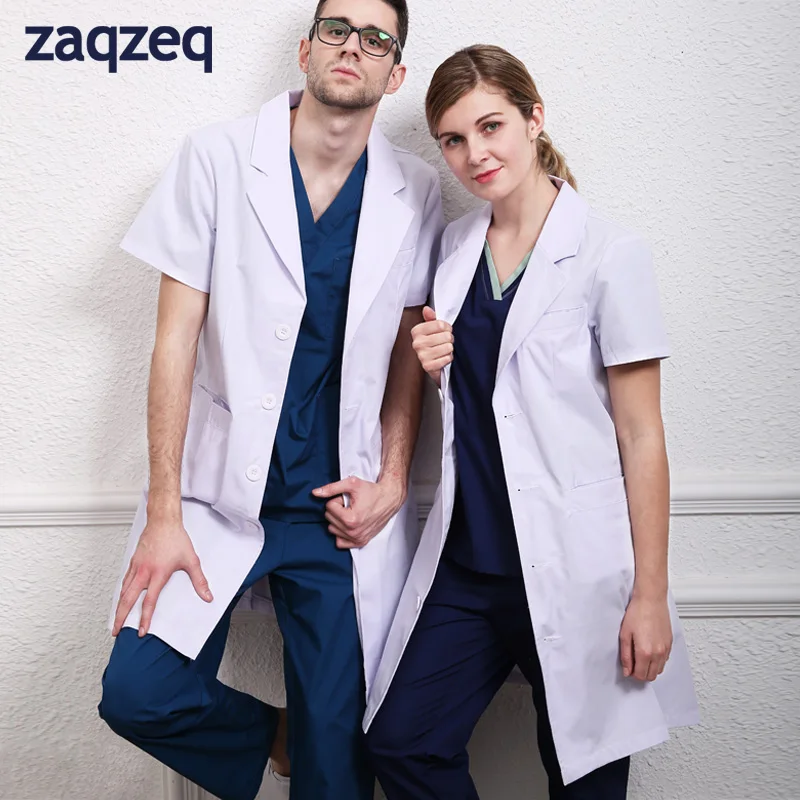 Unisex Short Sleeve Consultation Lab Coat|Куртки| |