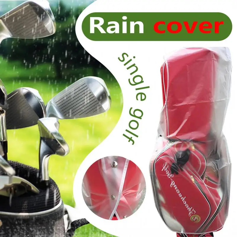 

PVC Transparent Golf Rain Cover Cape Package Keep The Club And Grip Free From The Rain Suitable For All Golf Bags