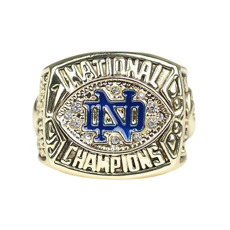 

Commemorative Ring Unisex 1988 Notre Dame University Imitation Championship Ring Alloy Plating Commemorative Alloy Fashion Ring