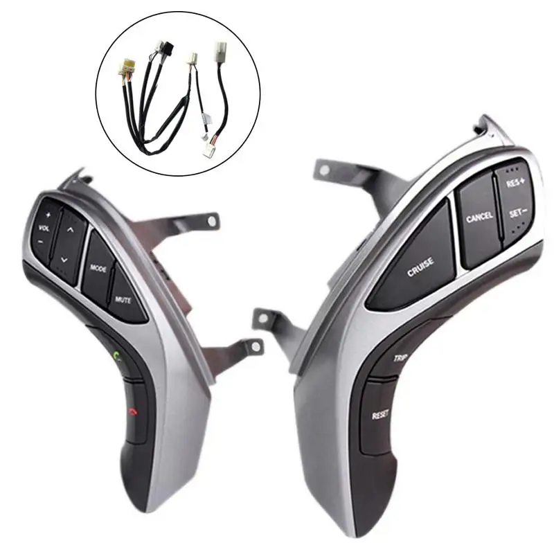 

Multifunctional Steering Wheel Switch Button Cruise Audio Control Bluetooth Hand-free Controllable Volume Call For Elantra