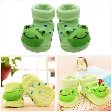 Мультяшные нескользящие носки для новорожденных девочек и мальчиков тапочки обувь сапоги Детская одежда спортивный костюм