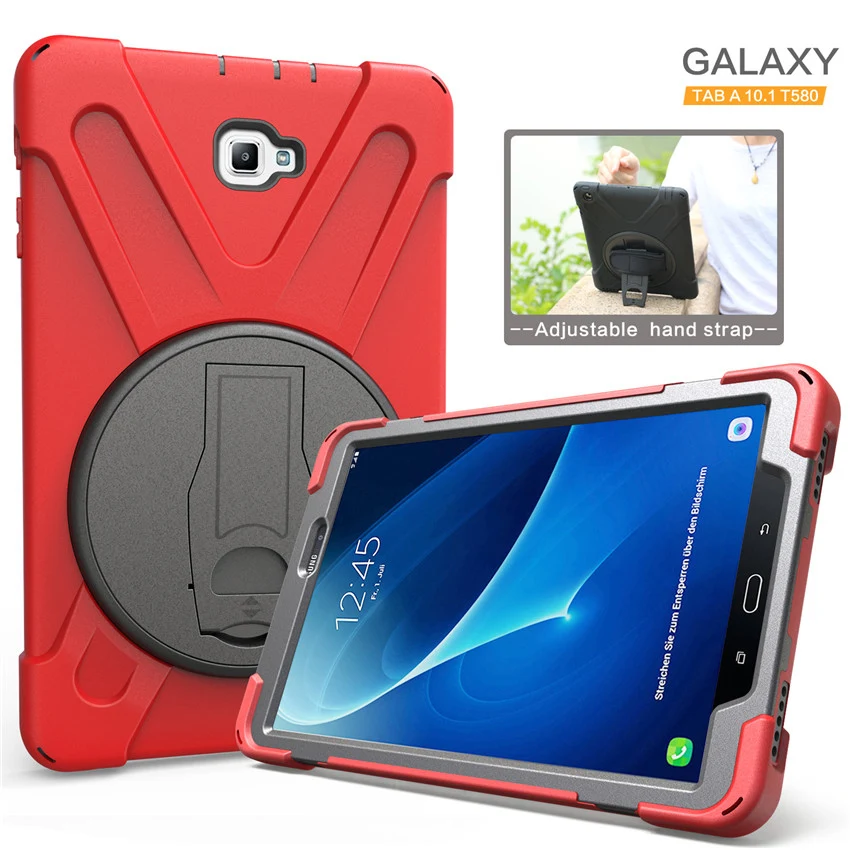 Чехол для Samsung Galaxy Tab A A6 10 1 2016 T580 T585 SM T580N прочный силиконовый Жесткий чехол 360 дюйма
