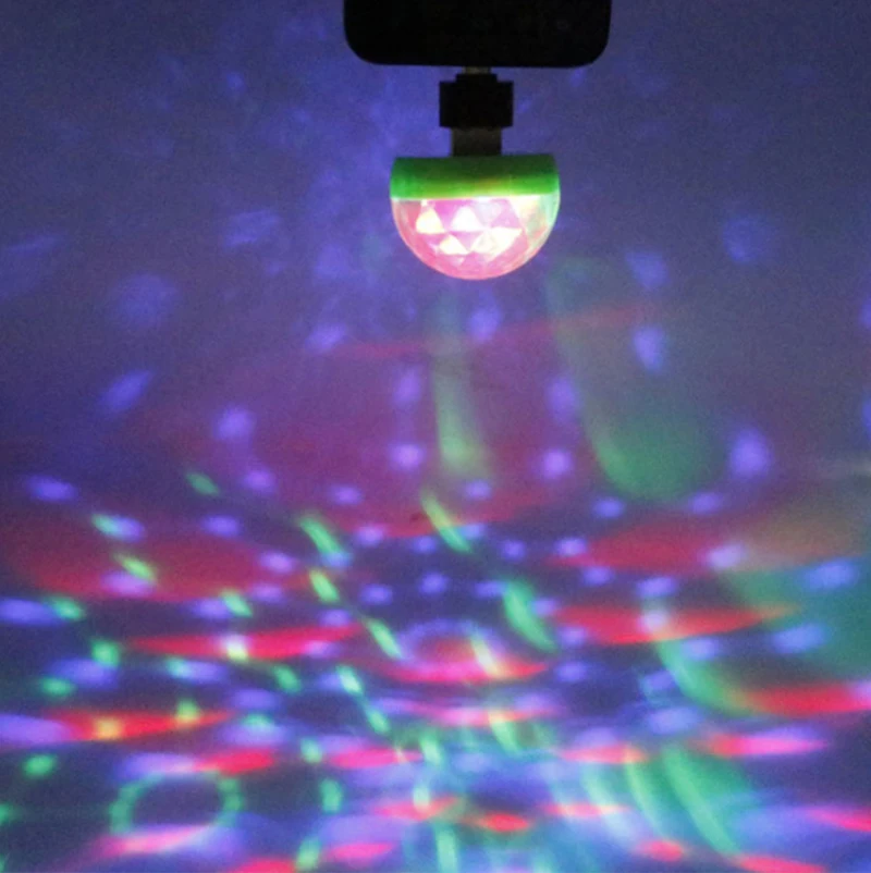 

Car LED Decorative Lamp Mini RGB Atmosphere Light Auto Interior LED USB Club Disco Magic Stage Effect Lights Car Styling