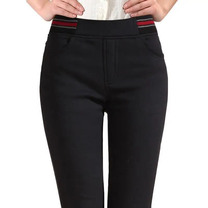 Hiver Bayan Femme Pantalon одежда женщина Костюмы Mujer Dames Kleding женщин большой Размеры Lunga узкие