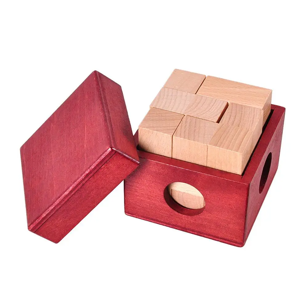 LeadingStar Wooden Magic Box Puzzle Game Luban Lock IQ Toys for Children Adult Educational Toys