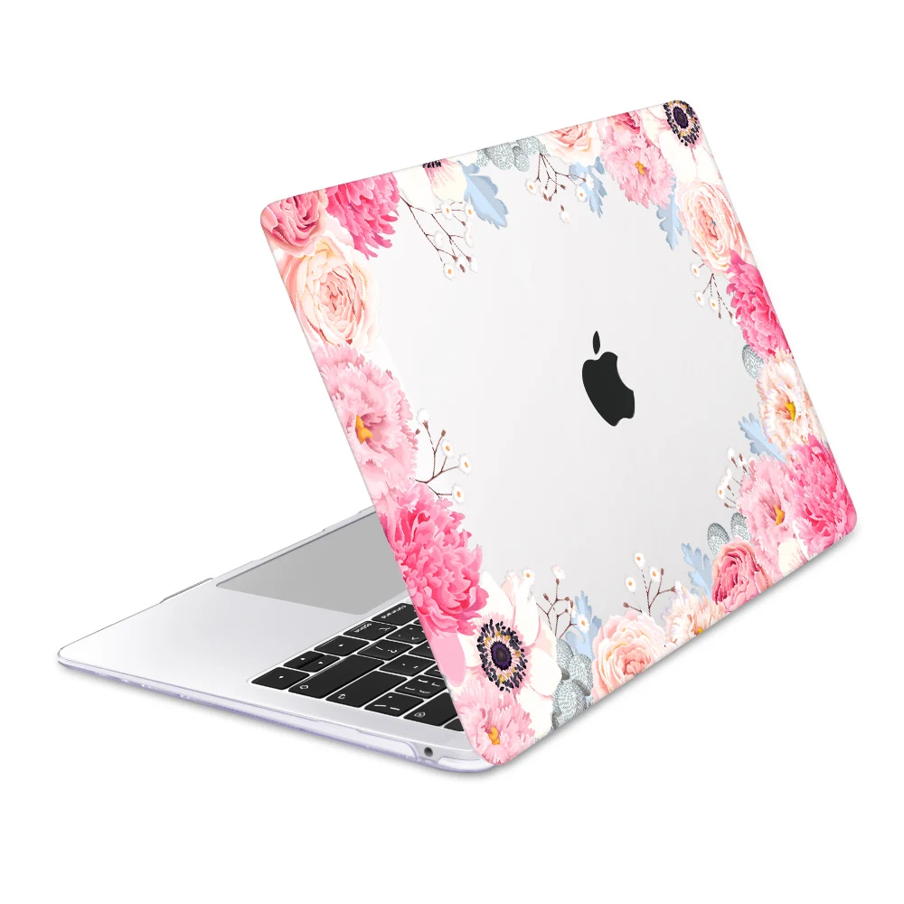 Чехол с кристальным принтом клавиатурой Защитная пленка для экрана MacBook A1932 Air Pro