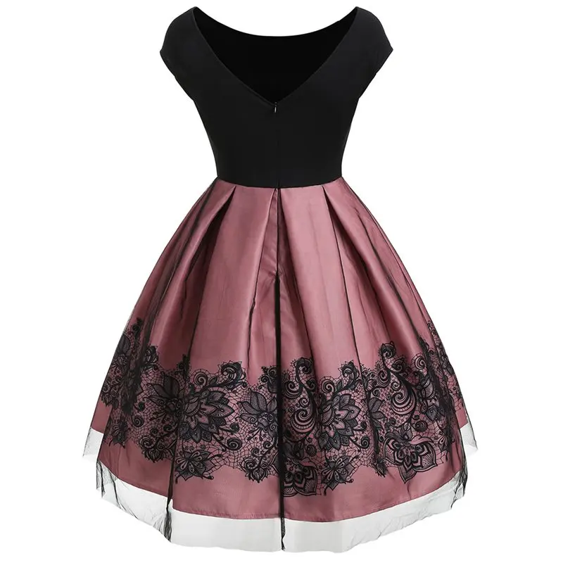 Sisjuly вечернее белое милое розовое миди длинное бальное Плиссированное Платье женское черное цветочное Сетчатое кружевное платье размера плюс свободные ретро платья