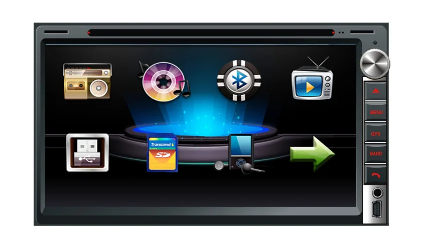 

6.95 Inch Touch Screen 2 Din Car DVD Player with Audio Radio Stereo FM USB SD Bluetooth TV without GPS