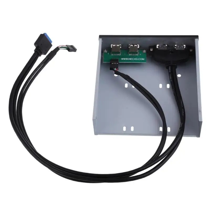 Оригинальный 2 портовый USB 3 0 + 5 25 дюймовый гибкий отсек Передняя панель кронштейн