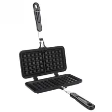 Double tête ménage cuisine gaz antiadhésif gaufrier Pan moule moule presse plaque oeufs bulle cuisson outil de haute qualité