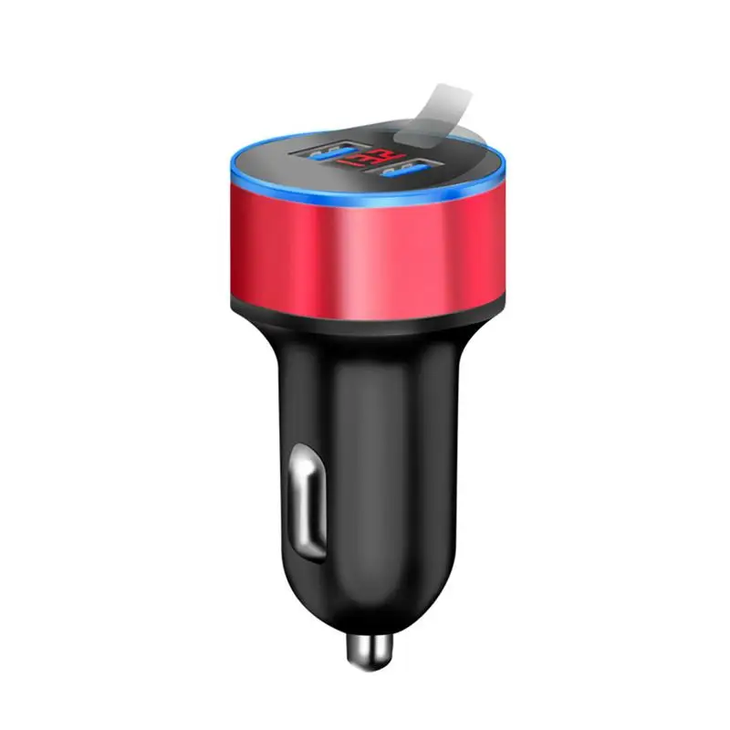 

USB Dual Port Car Lighter Charger 12V 24V Digital Voltmeter 3.1A LED Light Display Screen Wide Compatibility Practical Durable