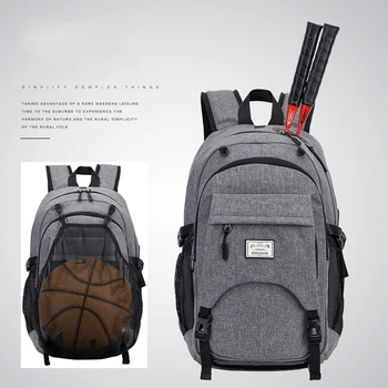 

Outdoor Men Sports Gym Bags Waterproof Basketball Backpack Badminton Racquet Bags For Teenager Football Soccer Ball Fitness Bag