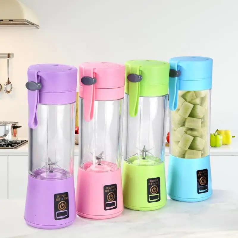 

380ml Portable Mini Juicer Mixer to Go USB Rechargeable Blender Mixer 6 Blenders Juice Machine Smart Home Accessories