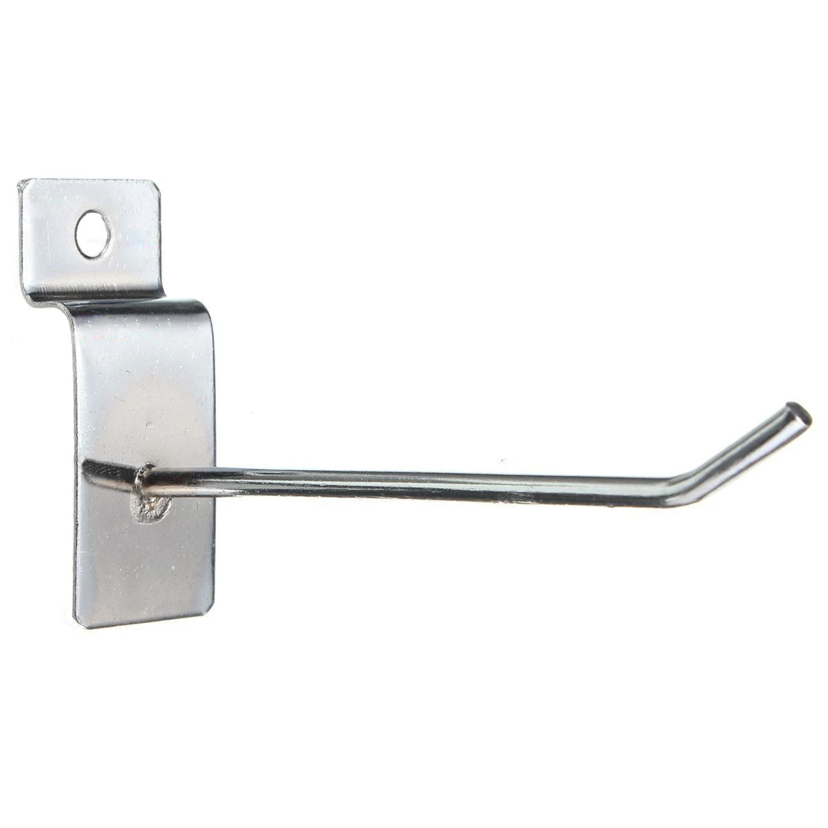 

New-25 x Slatwall Single Hook Pin Shop Display Fitting Prong Hanger 100mm