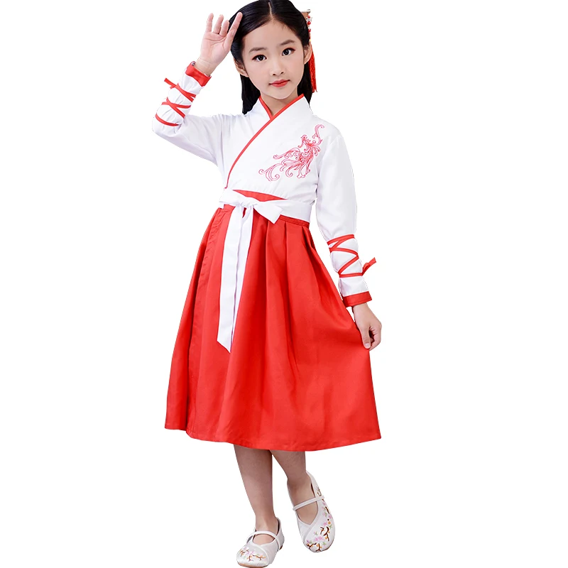 Лидер продаж 2019 г., ограниченное по времени детское китайское платье для выступлений