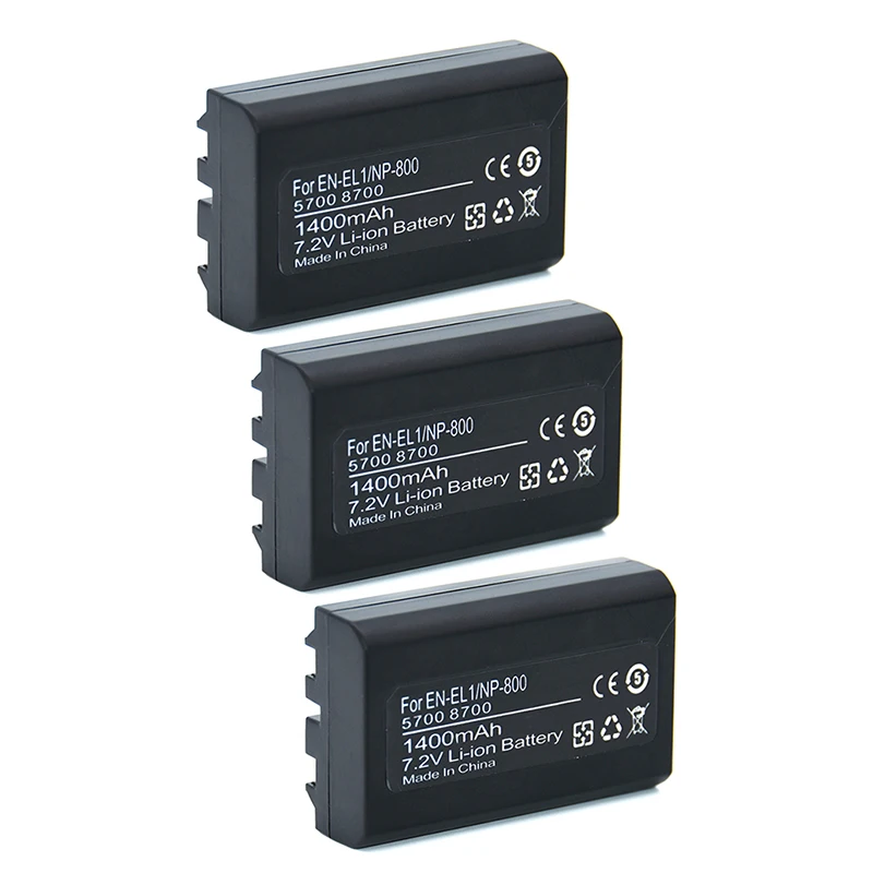 Аккумулятор для цифровой камеры Nikon Coolpix 1400 500 775 880 885 990 995 4300 4500 4800 5000 5400 5700