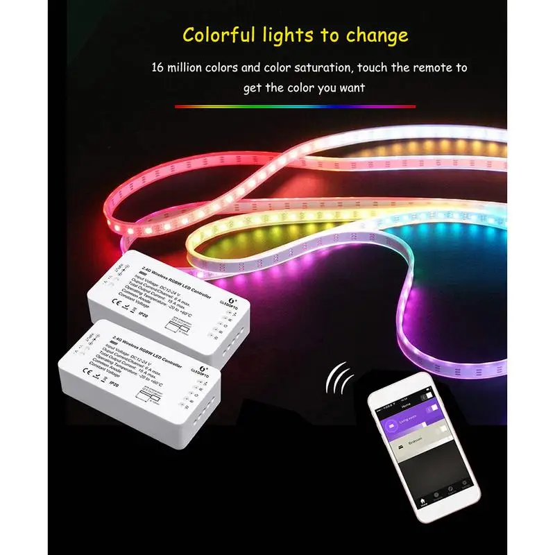ZIGBEE RGBW управляющая Светодиодная лента Rgbcct/WW/CW/диммер DC12 24V 180 Вт 360 умное
