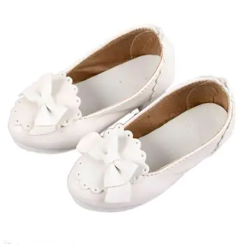 

[wamami] 1/3 White Mid Heeled Bowknot Synthetic Leather Shoes For SD BJD Dollfie