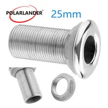 Фитинги аксессуары из нержавеющей стали для Морского корпуса соединитель водостока шланг Барб 3/" Серебряное оборудование сливная труба