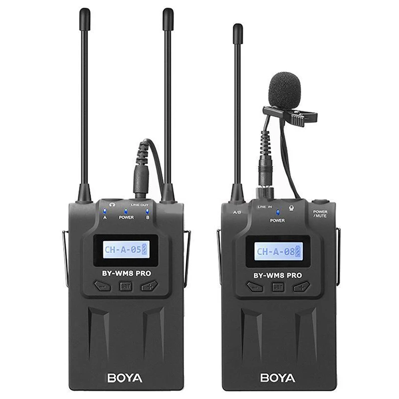 Boya By-Wm8 Uhf Беспроводной петличный микрофон для Eng Efp Dslr-камеры | Электроника