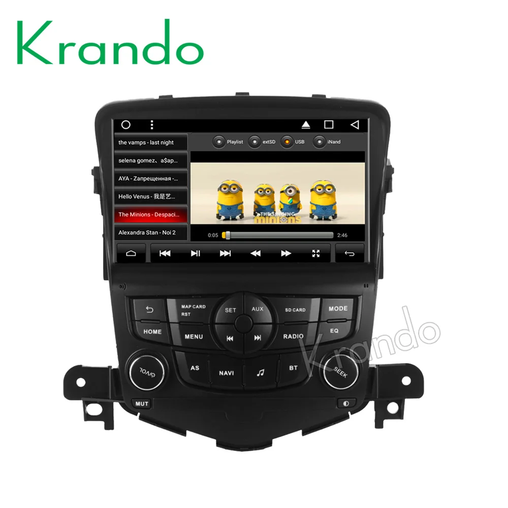 Автомобильный мультимедийный плеер Krando Full touch Android 8 1 дюймов для CHEVROLET CRUZE 2008 2012 с GPS