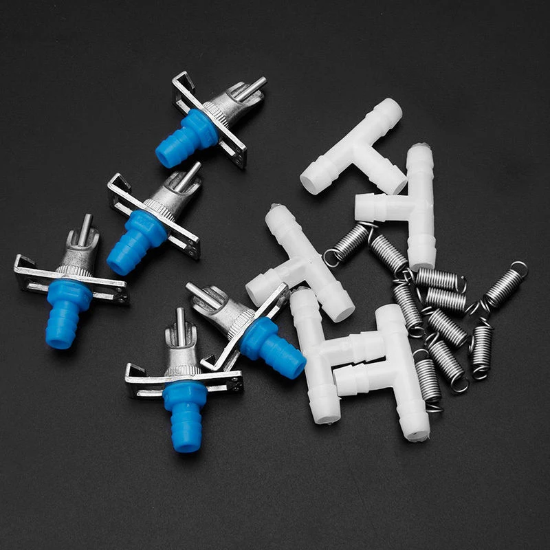 

10pcs Double Tension Spring Rabbit Nipple Drinkers Feeder Drinking Trough