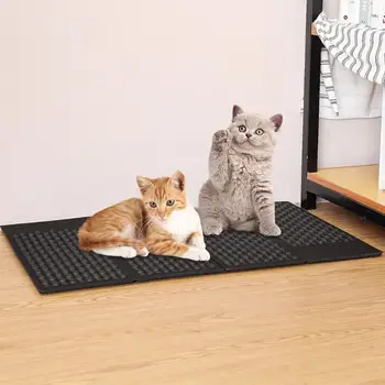 

Folding Non-Slip EVA Cat Litter Mat Pet Kitten Litter Trapper Catcher Pad Pets Mat Cat Supplies