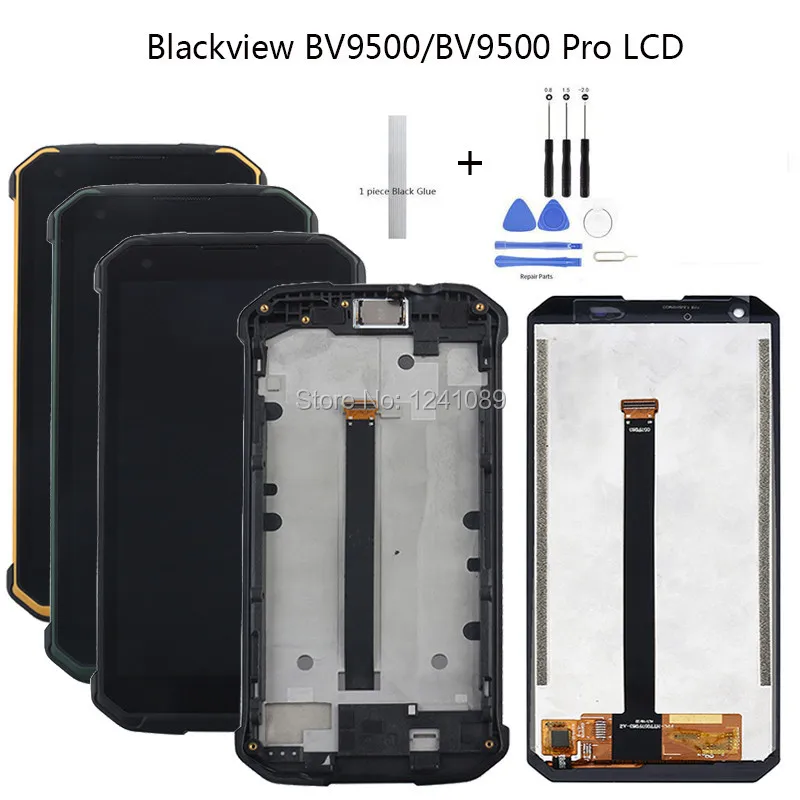 Сменный сенсорный ЖК экран 5 7 дюйма для Blackview BV9500 100% испытанный дигитайзер в сборе