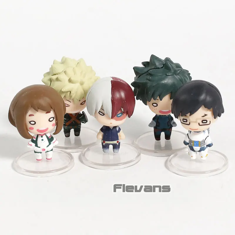 Мой герой Академия Izuku Midoriya Bakugou Katsuki Todoroki Shoto Ochaco Uraraka Tenya Iida ПВХ Фигурки игрушки 5