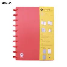 KW-trio портативный B5 многоразовый блокнот в твердом переплете для записей с пустыми листами в горошек/пустая бумага с отверстиями в виде грибов 10 колец