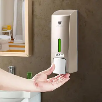 

Wall-mounted Two Chamber Manual Liquid Soap Dispensers Shampoo Box Holder Soap Dispensers Rest Room Washroom Toilet Soap Holder