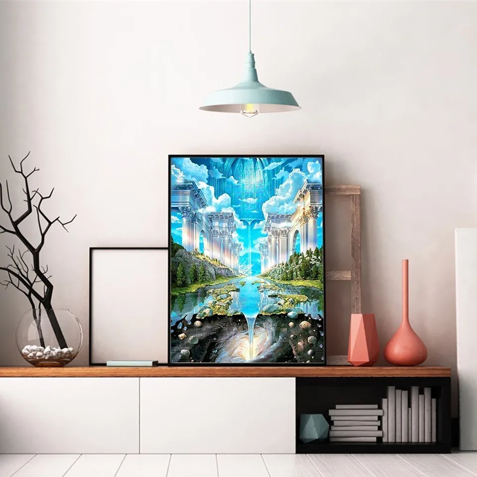 EverShine 5D DIY Алмазная вышивка Стразы пейзаж картина выложенная алмазами полный