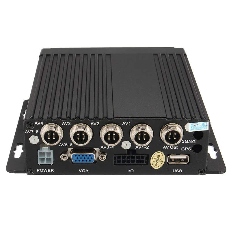 

Audew 12V Realtime Secure Digita Card Car Vehicle Bus Mobile DVR 4CH Video/Audio Input with Remote Controller Encrption