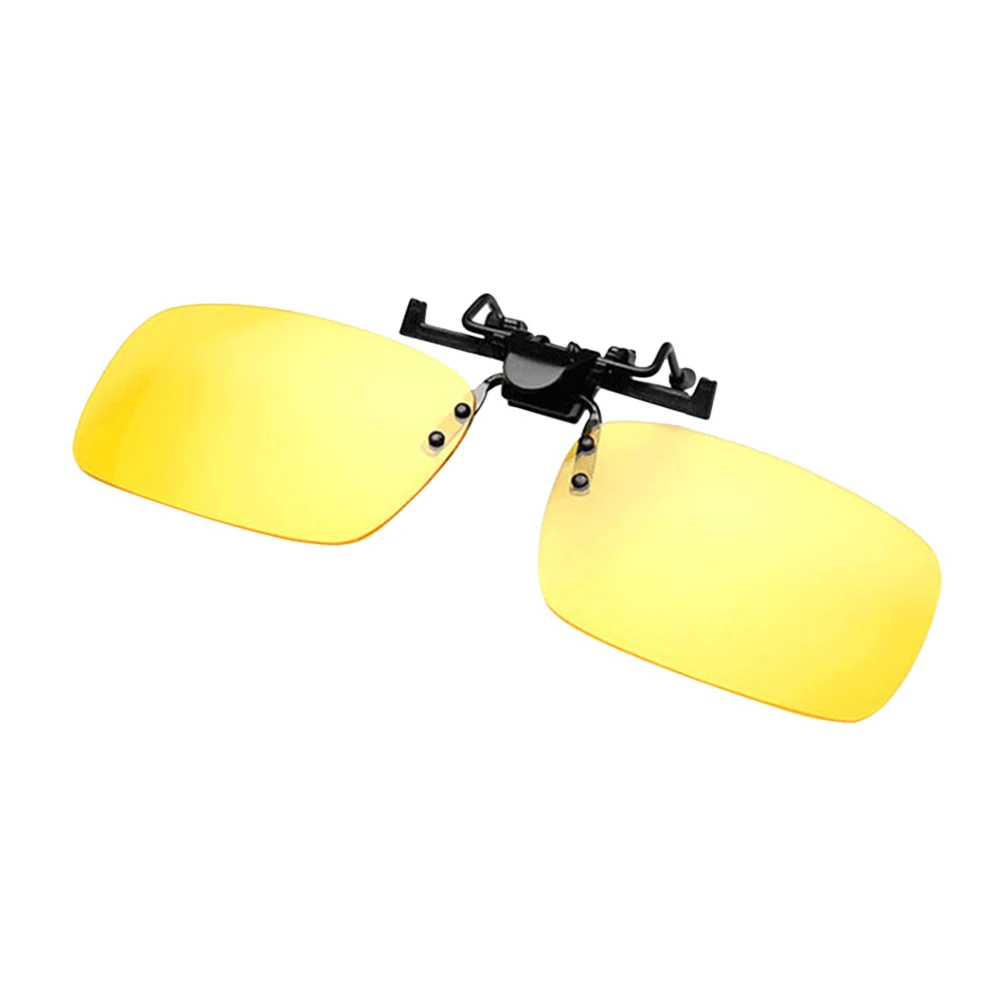 1PC Polarized Sunglasses Clip Drive Sunglasses Night Vision Goggles Resin Lenses Night Driving Glasses Car Accessories