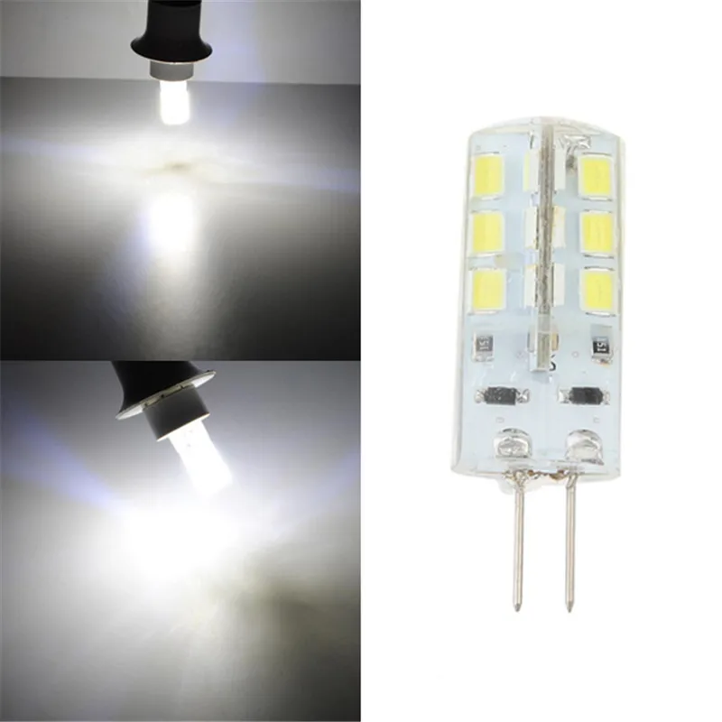 CLAITE 1 шт G4 светодиодный лампы 2,5 W 24SMD 3528 Белый лампочки кукурузы DC 12 V 360 Угол луча G4 Рождество светодиодный лампы