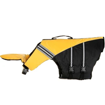 

Dog Life Jacket Size Adjustable Dog Life Preserver Durable Life Vest Buoyant Lifesaver Size XS (Yellow)