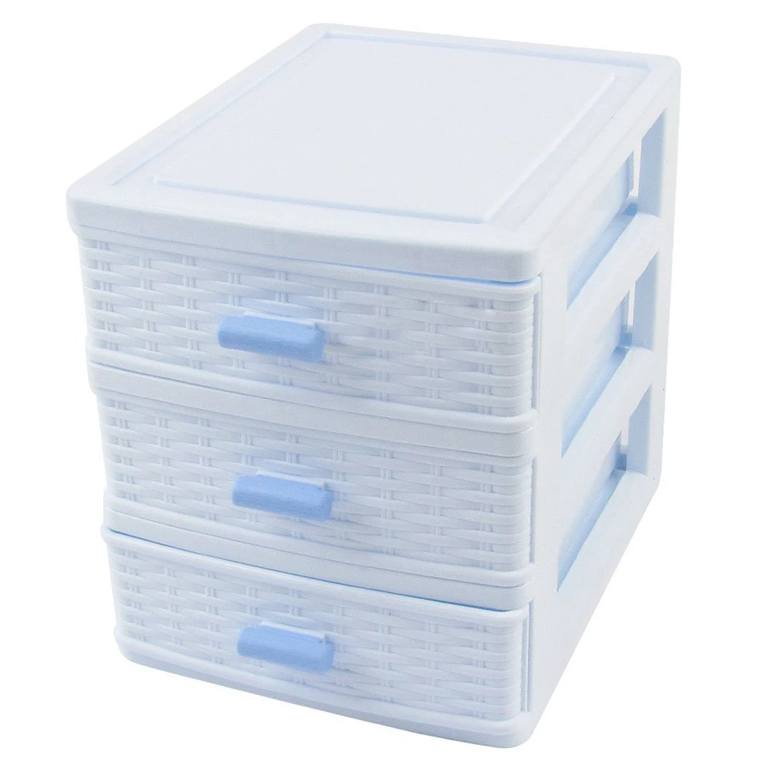 

Desktop 3 Compartment Stationery Storage Box Office Table Organizer Plastic Rack